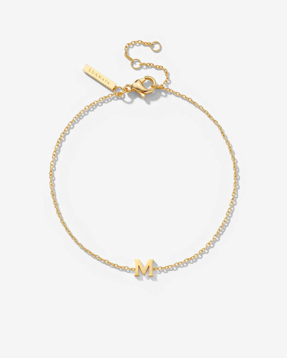 LUAMAYA Tiny Letter Bracelet