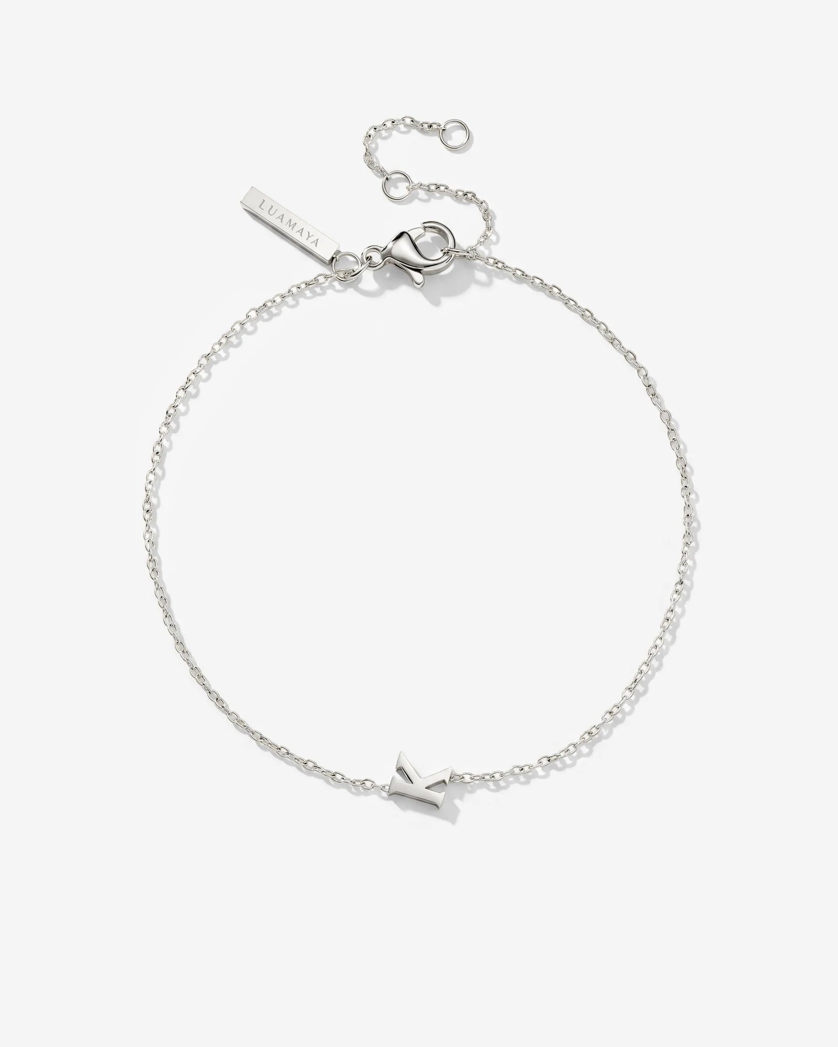 LUAMAYA Tiny Letter Bracelet