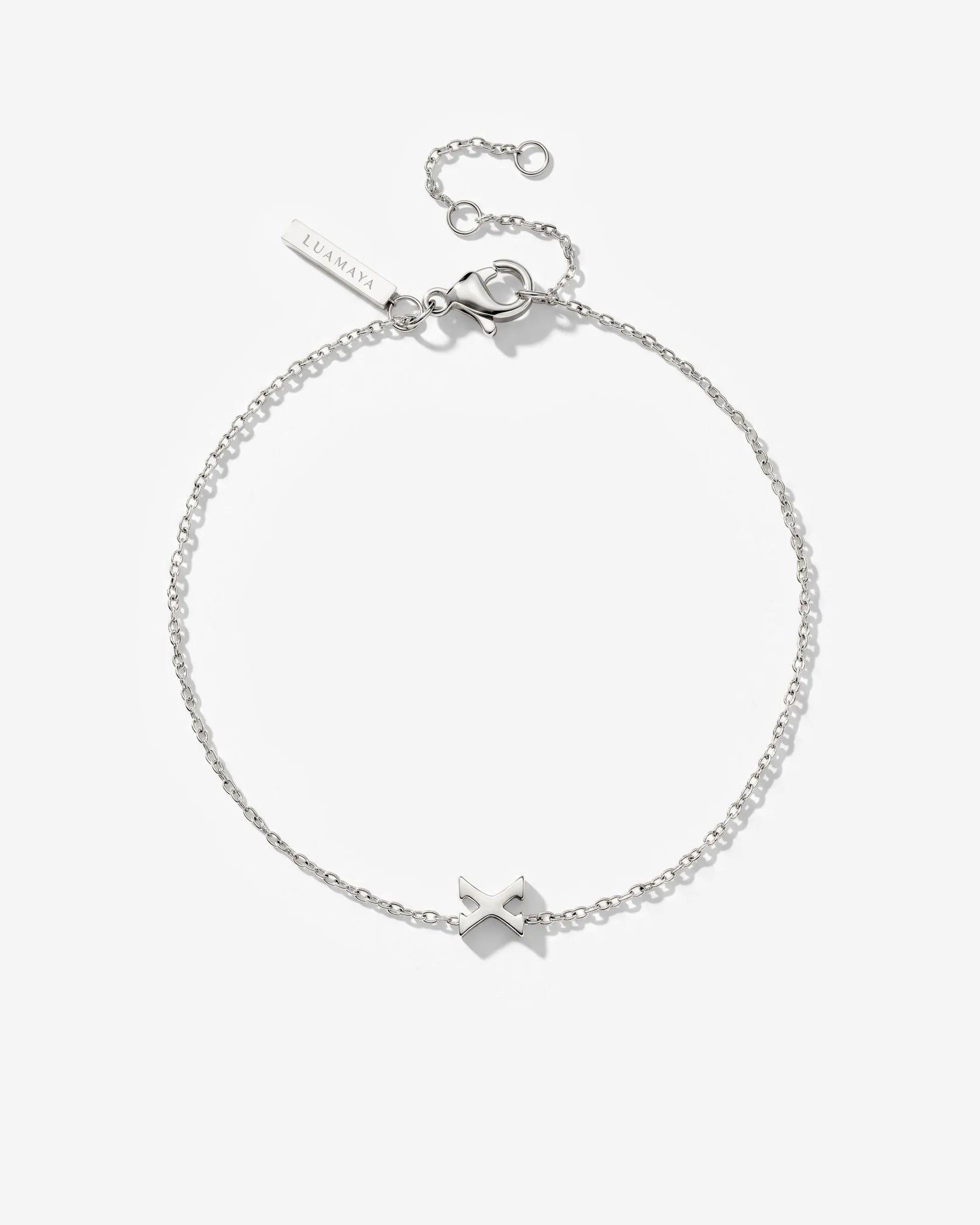LUAMAYA Tiny Letter Bracelet