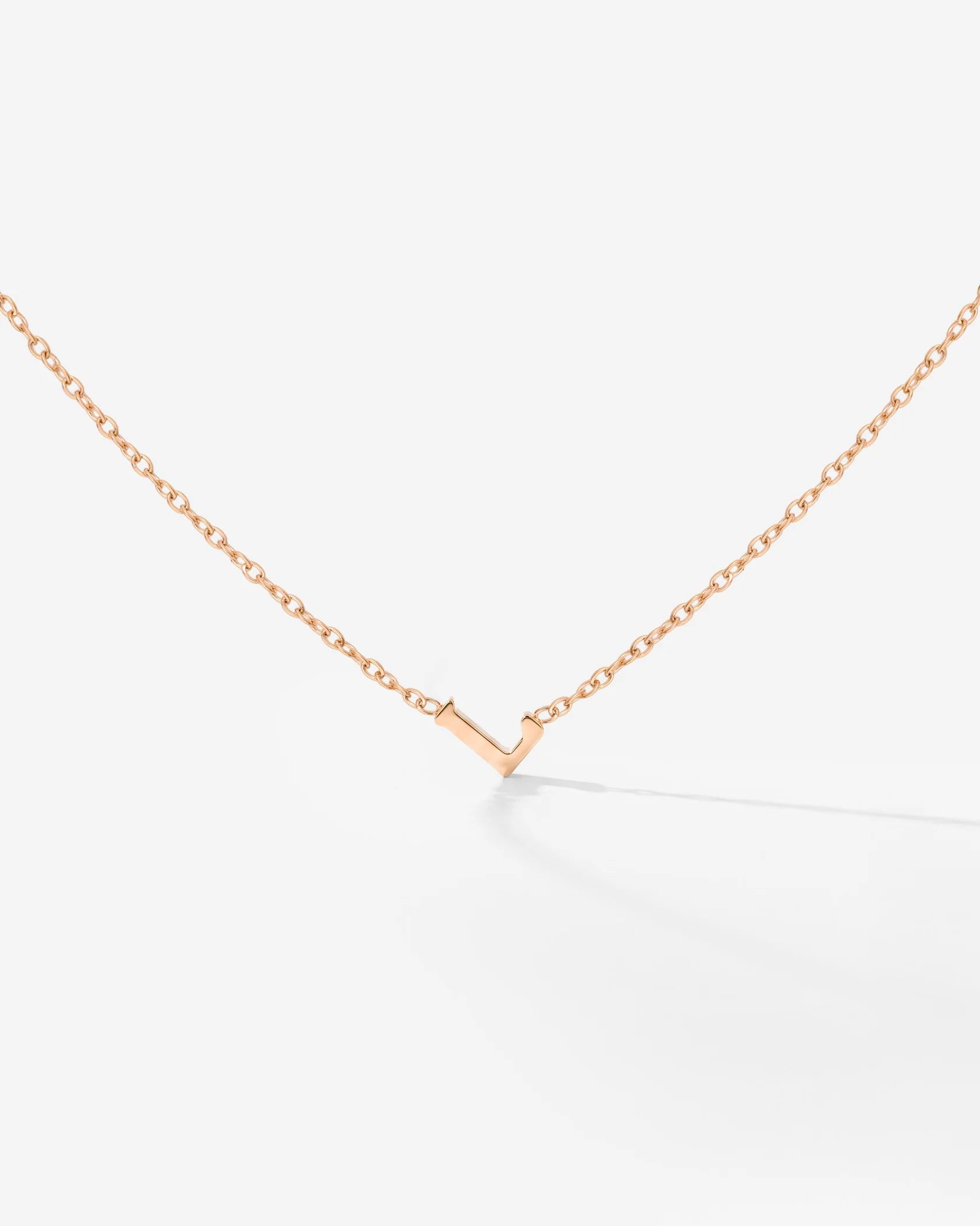 LUIAMAYA Tiny Letter Necklace ABC