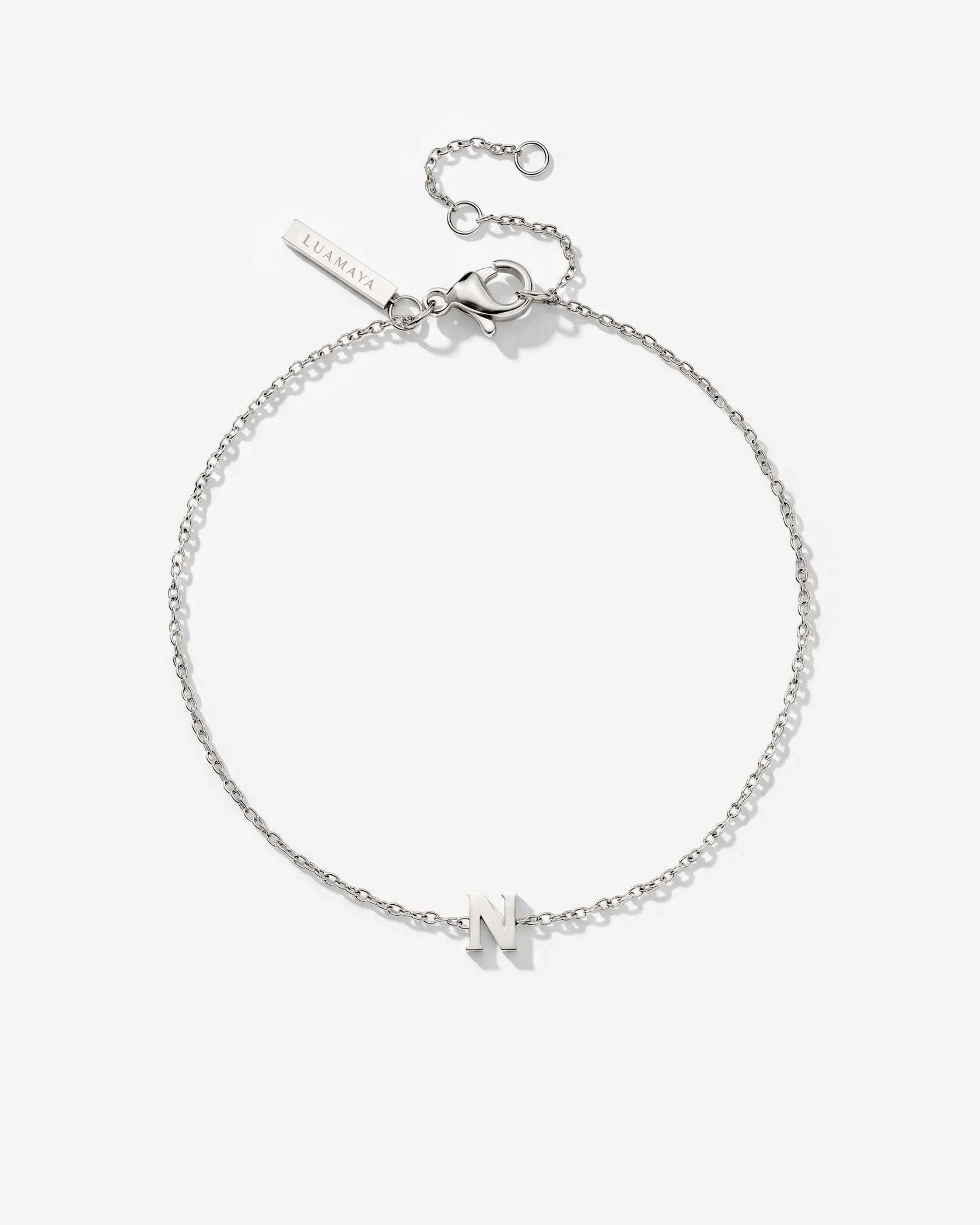 LUAMAYA Tiny Letter Bracelet
