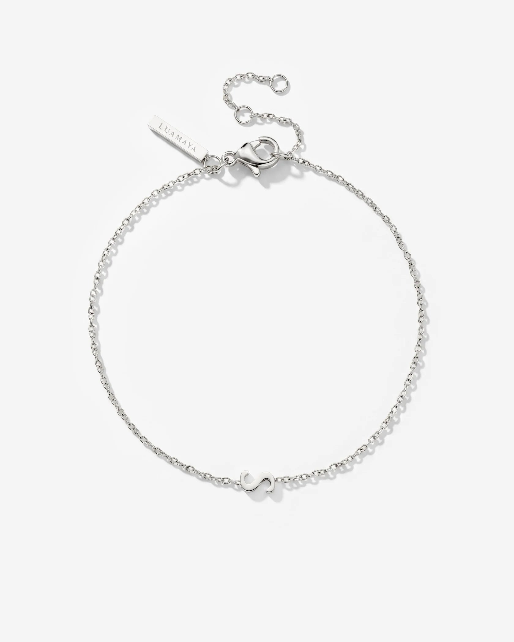 LUAMAYA Tiny Letter Bracelet