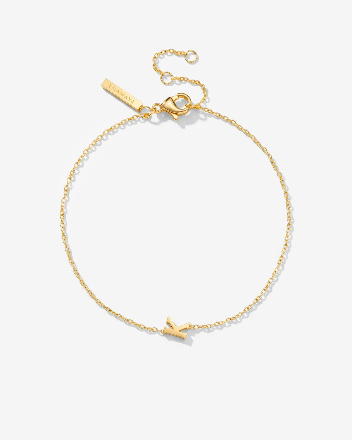 LUAMAYA Tiny Letter Bracelet