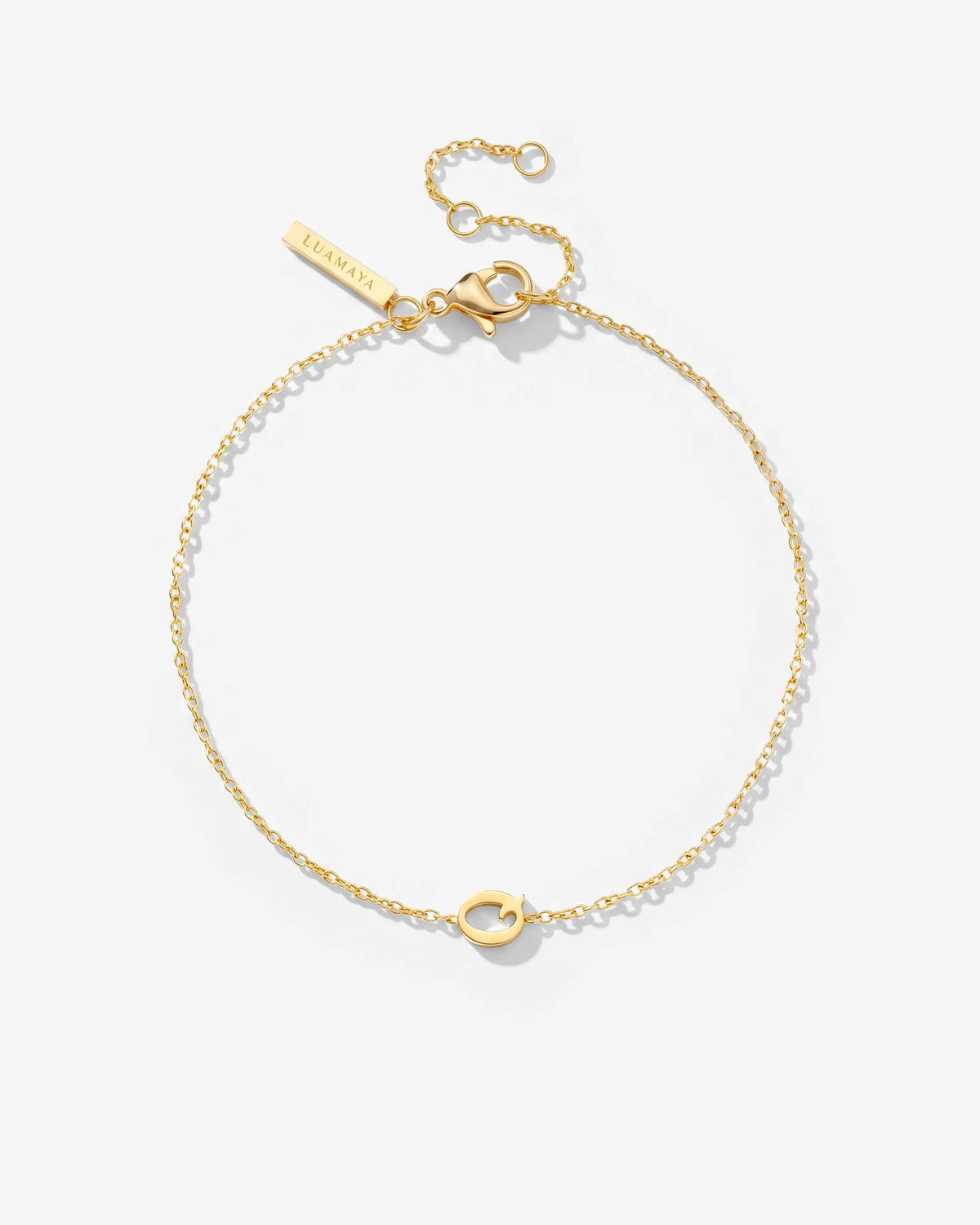 LUAMAYA Tiny Letter Bracelet