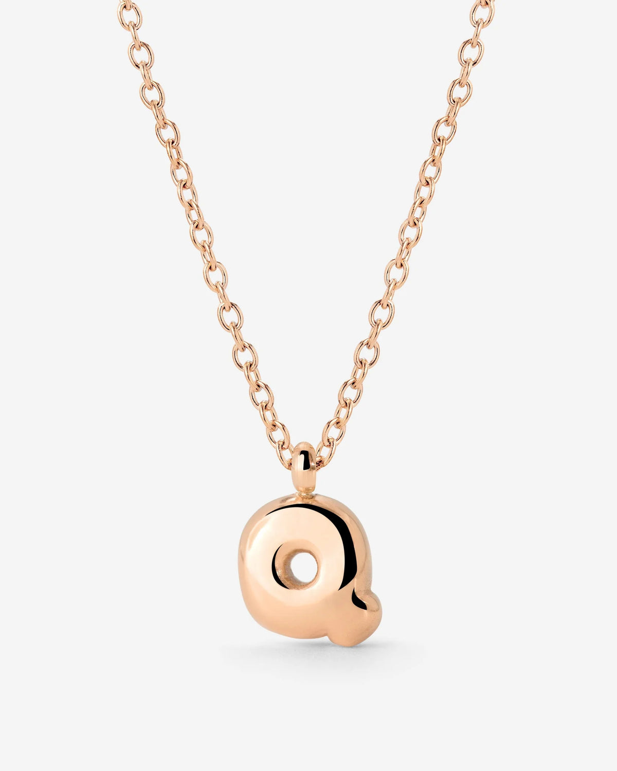 LUAMAYA Bubble Letter Necklace Roségold