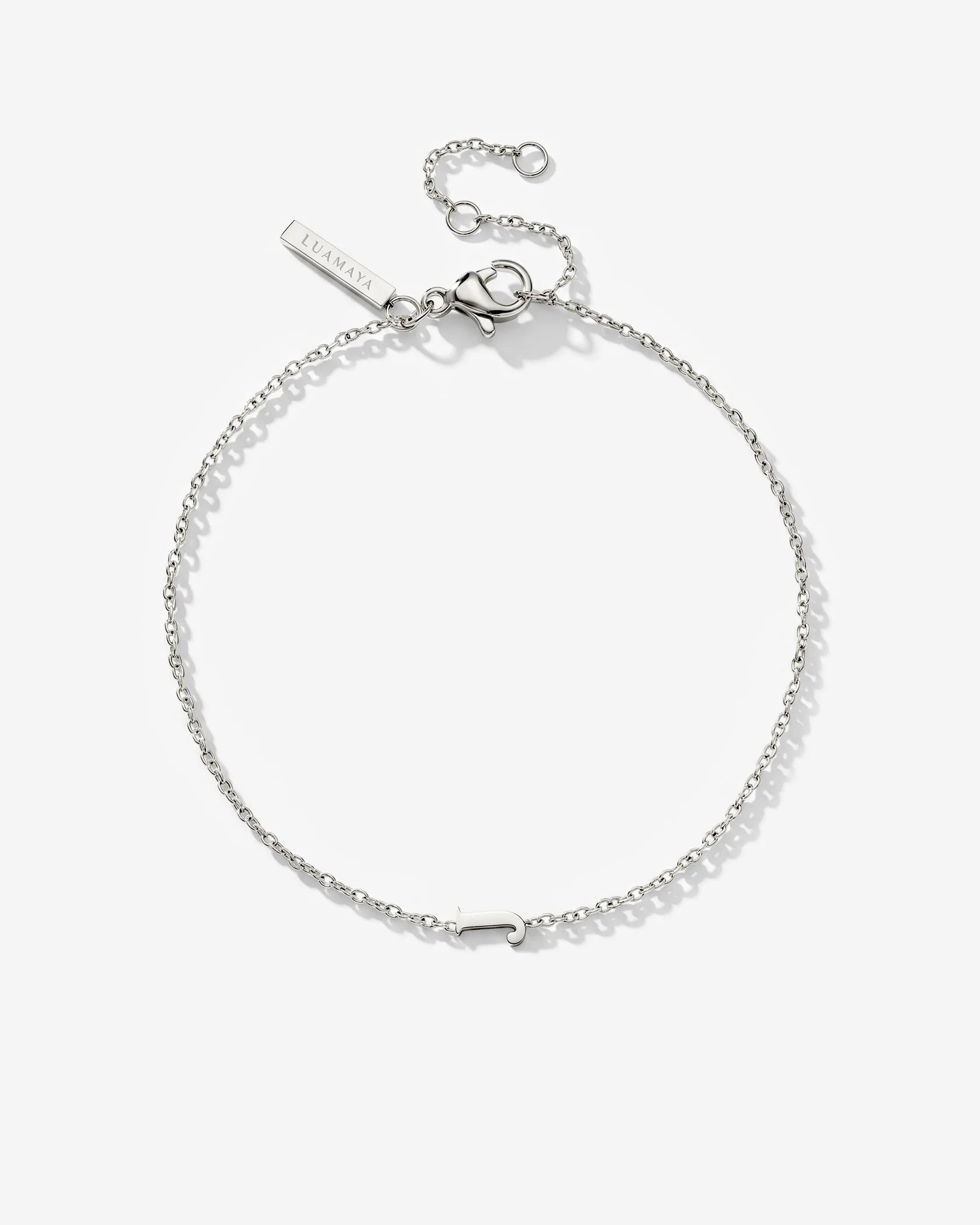 LUAMAYA Tiny Letter Bracelet