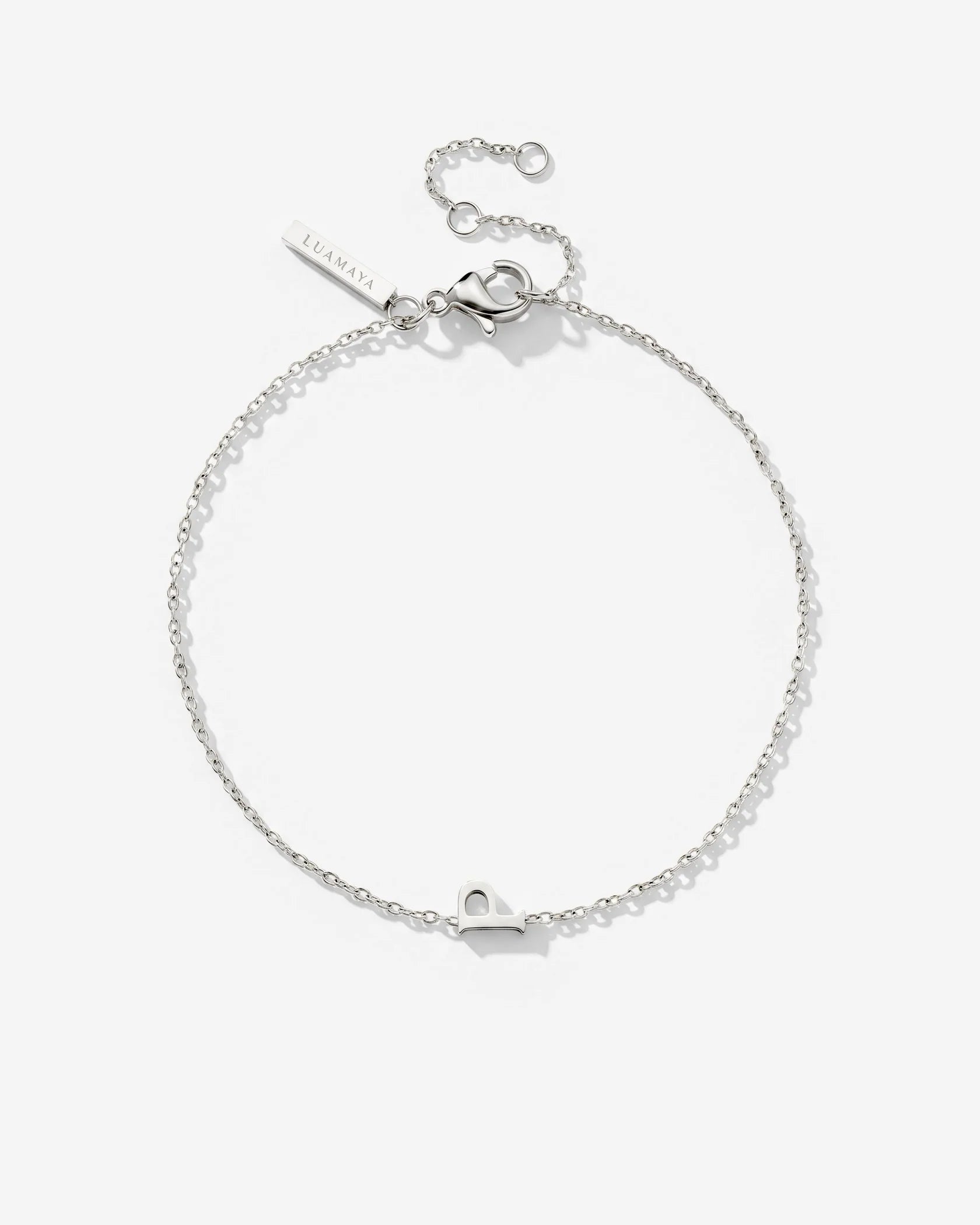 LUAMAYA Tiny Letter Bracelet