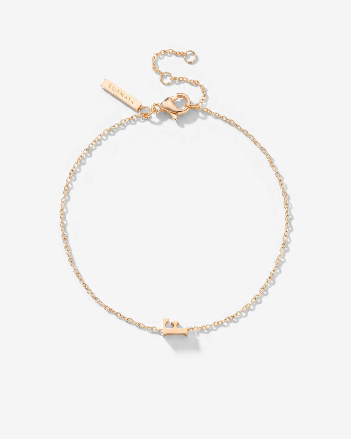 LUAMAYA Tiny Letter Bracelet