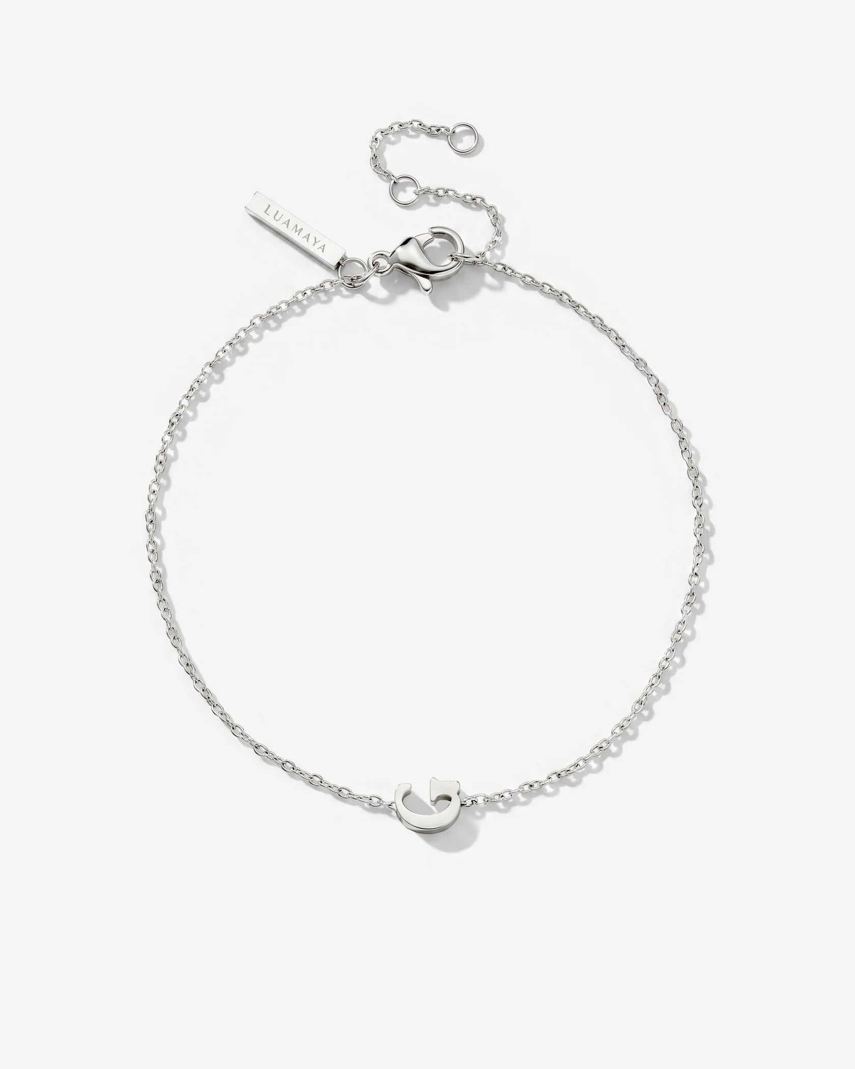 LUAMAYA Tiny Letter Bracelet