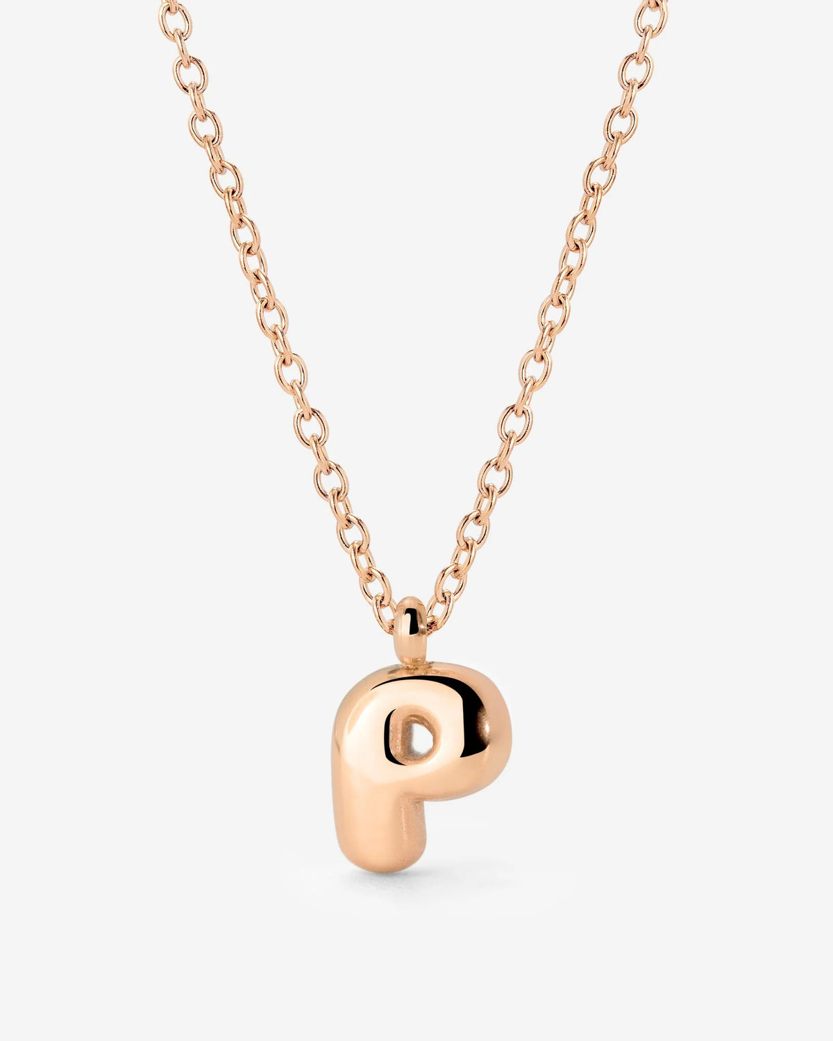 LUAMAYA Bubble Letter Necklace Roségold
