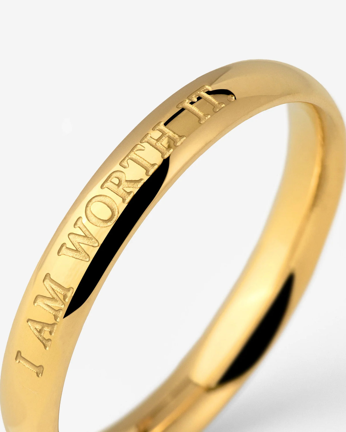 LUAMAYA I am worth it Ring Gold