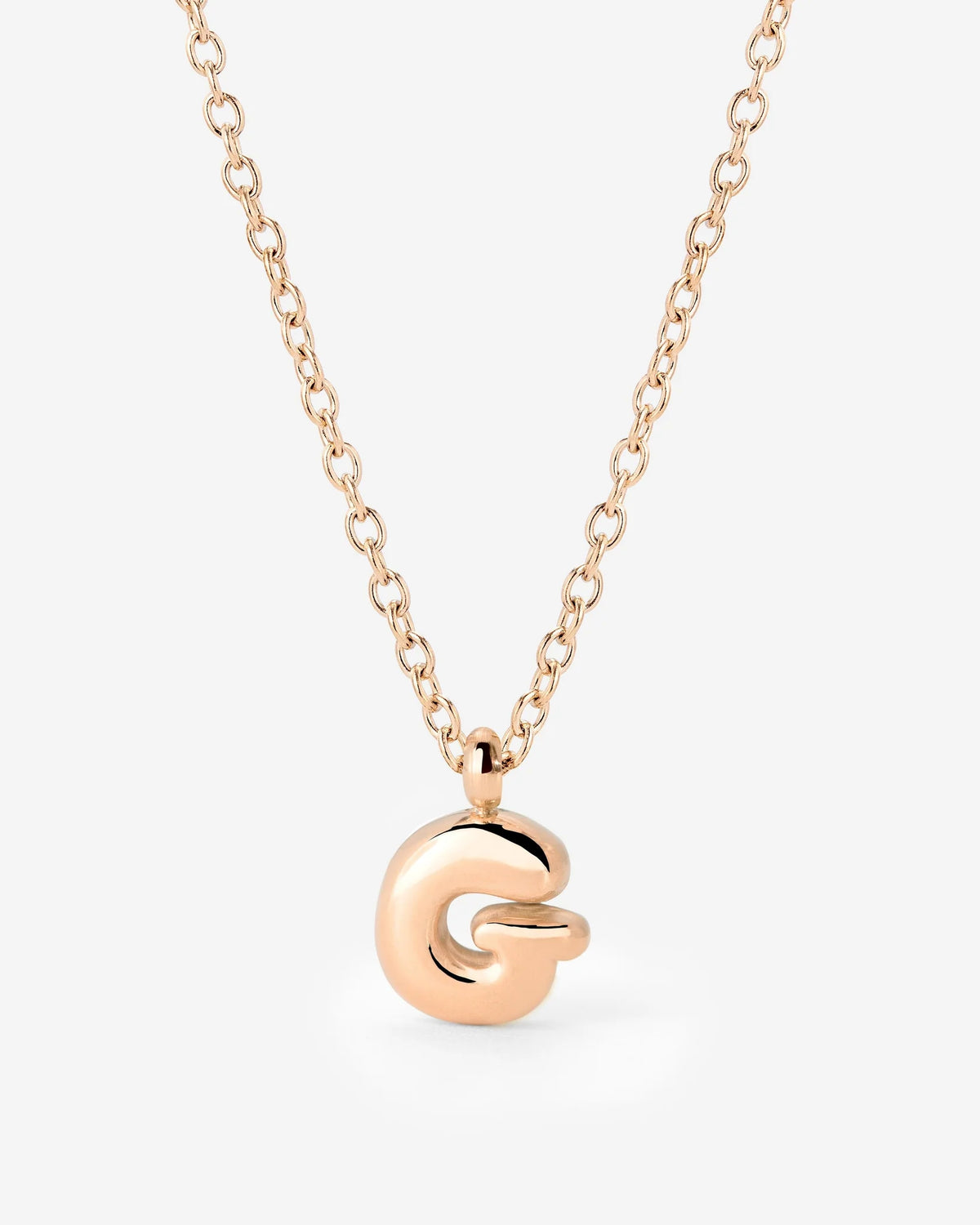 LUAMAYA Bubble Letter Necklace Roségold