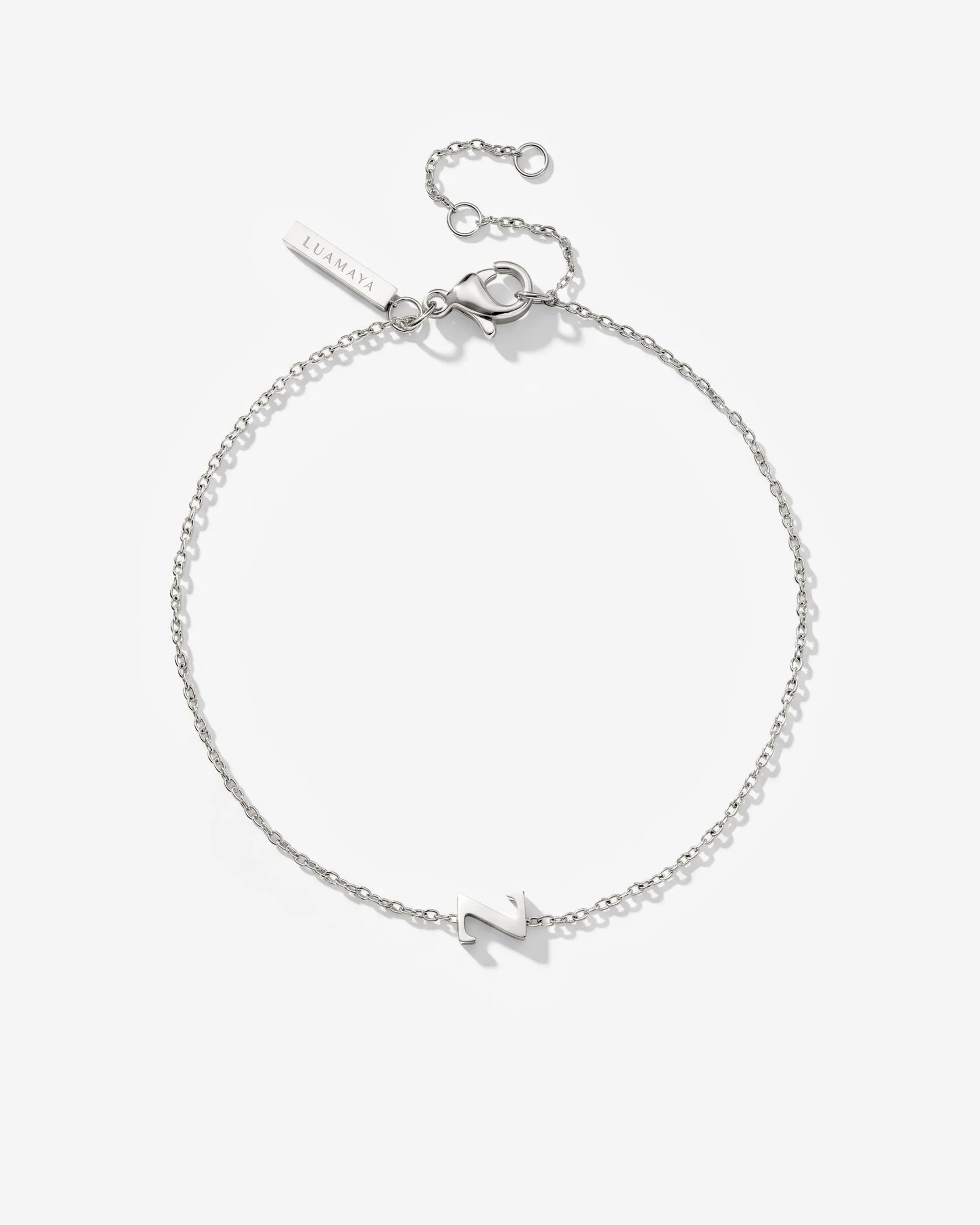 LUAMAYA Tiny Letter Bracelet