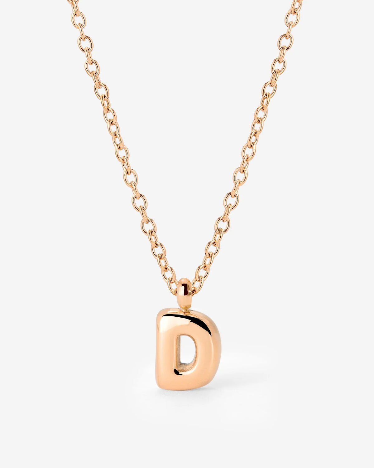 LUAMAYA Bubble Letter Necklace Roségold