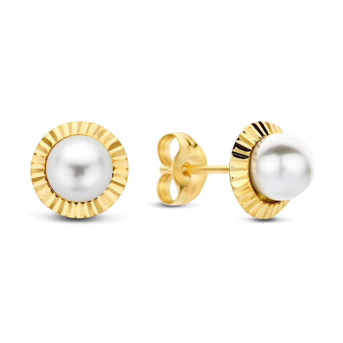 Ohrstecker Süßwasser-Zuchtperle 3,5 - 4,0mm Gold 585 58079