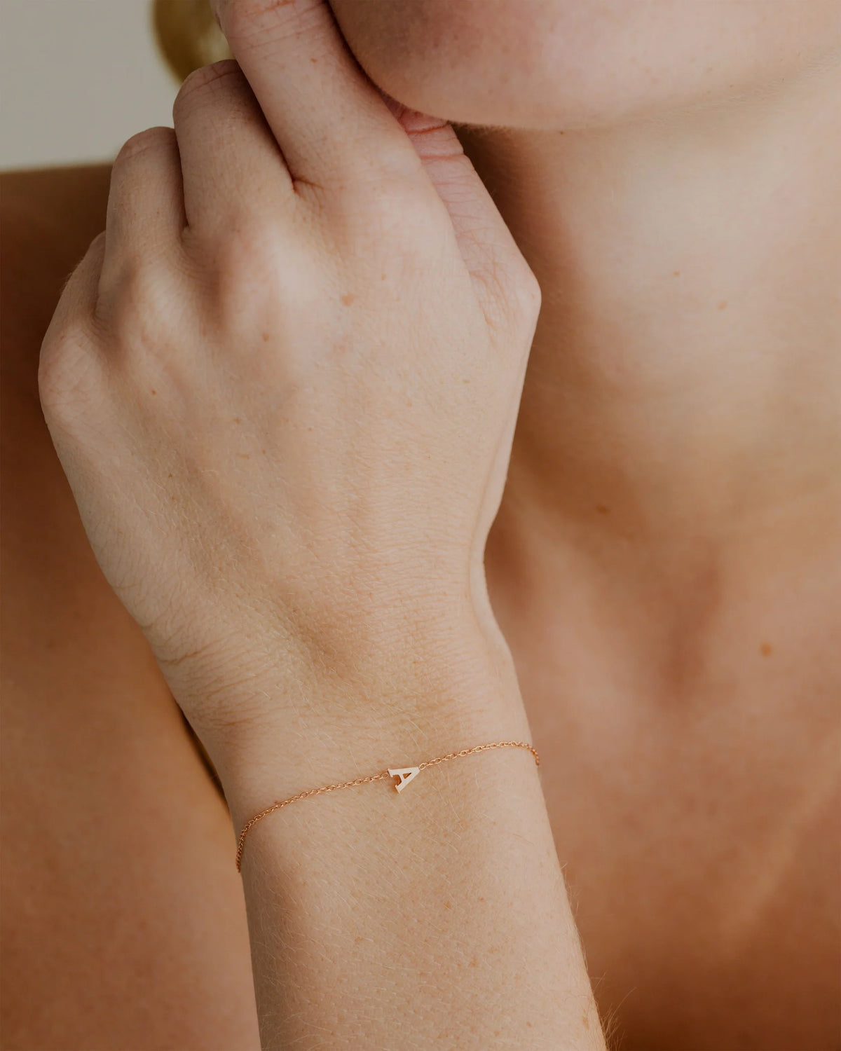 LUAMAYA Tiny Letter Bracelet