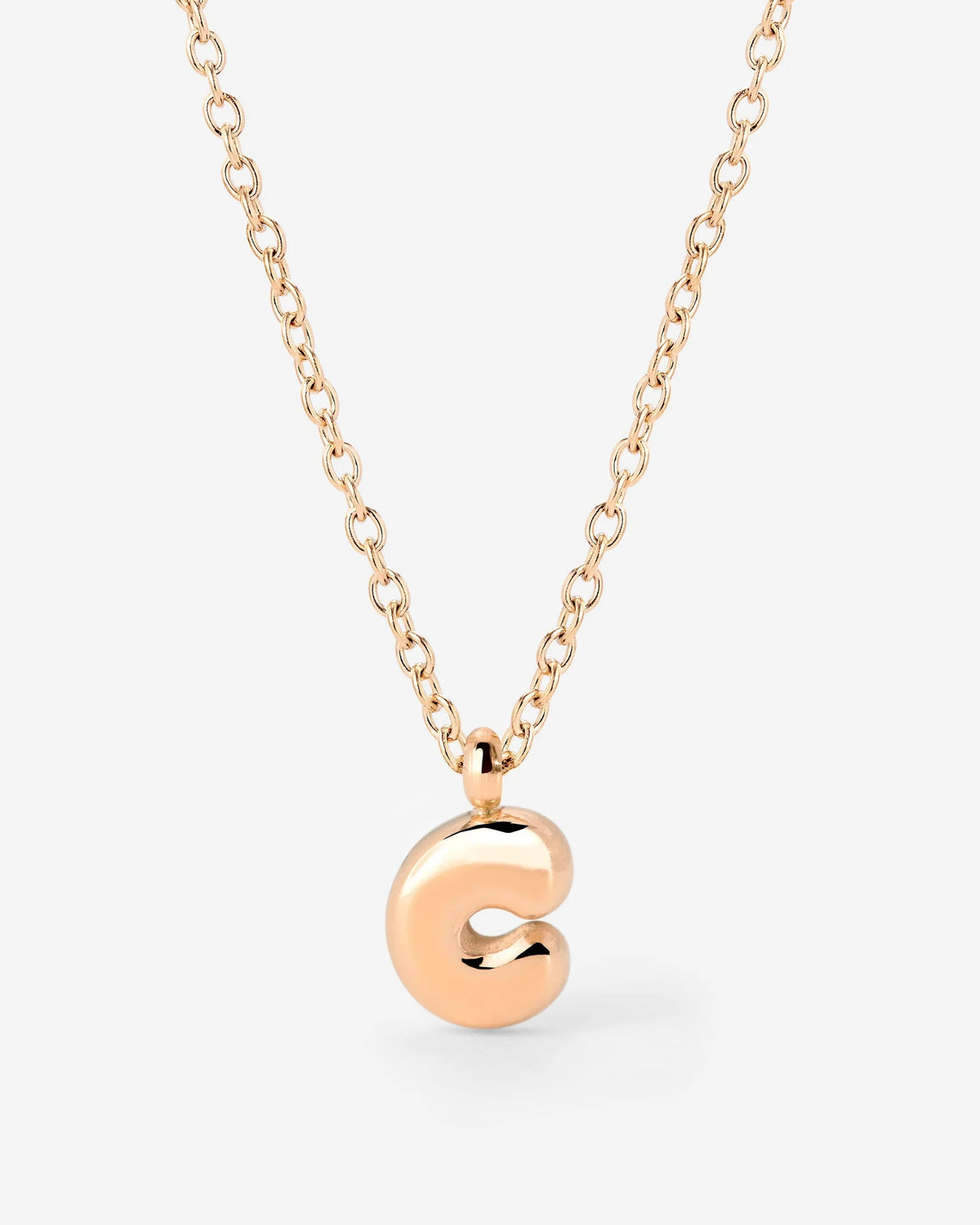 LUAMAYA Bubble Letter Necklace Roségold