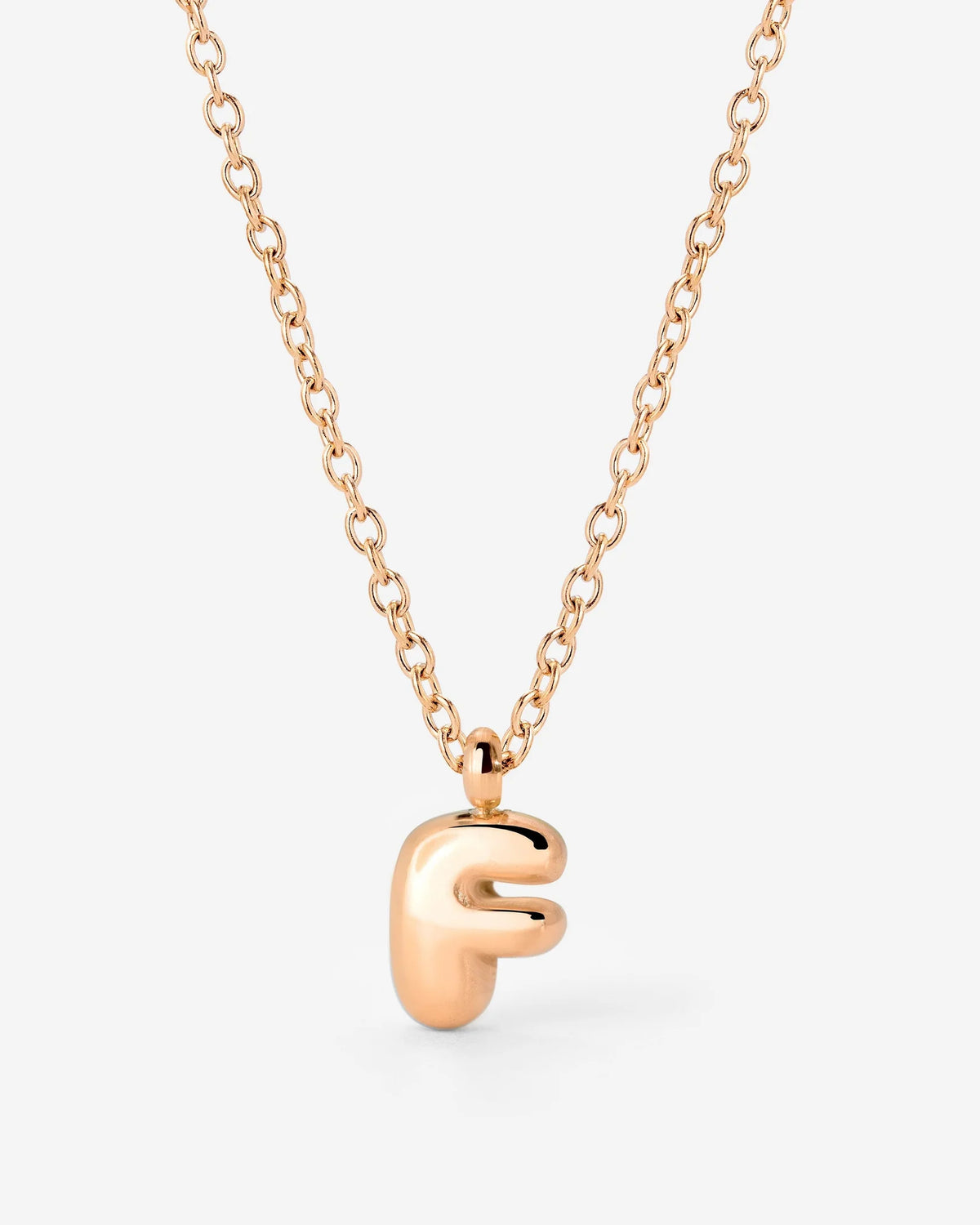 LUAMAYA Bubble Letter Necklace Roségold