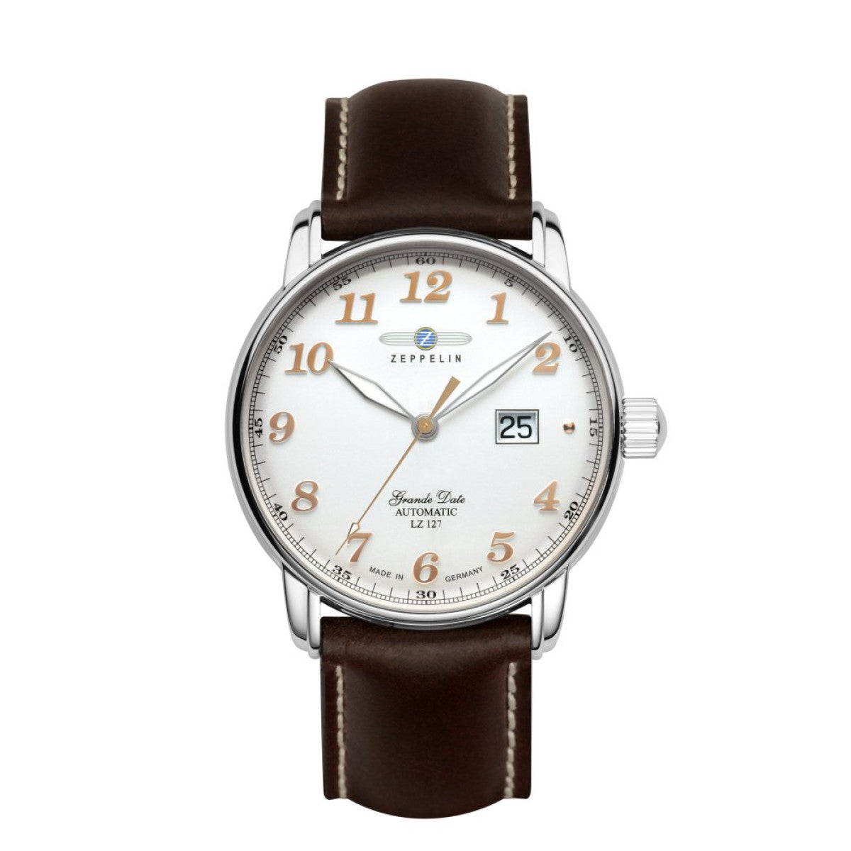 Zeppelin Herrenuhr Automatik mit Datum 76524
