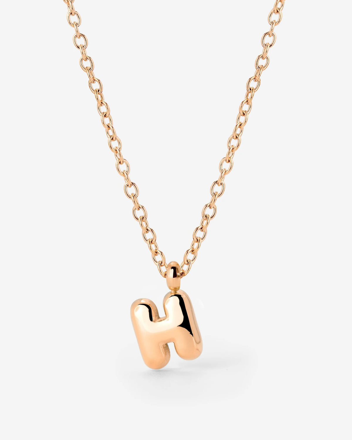 LUAMAYA Bubble Letter Necklace Roségold