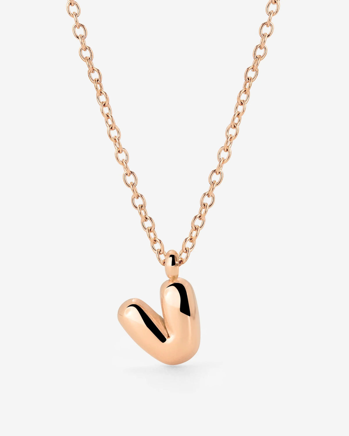 LUAMAYA Bubble Letter Necklace Roségold