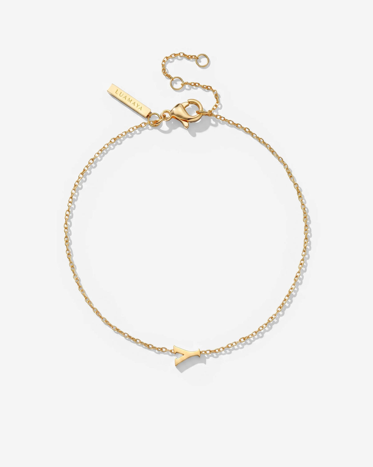 LUAMAYA Tiny Letter Bracelet