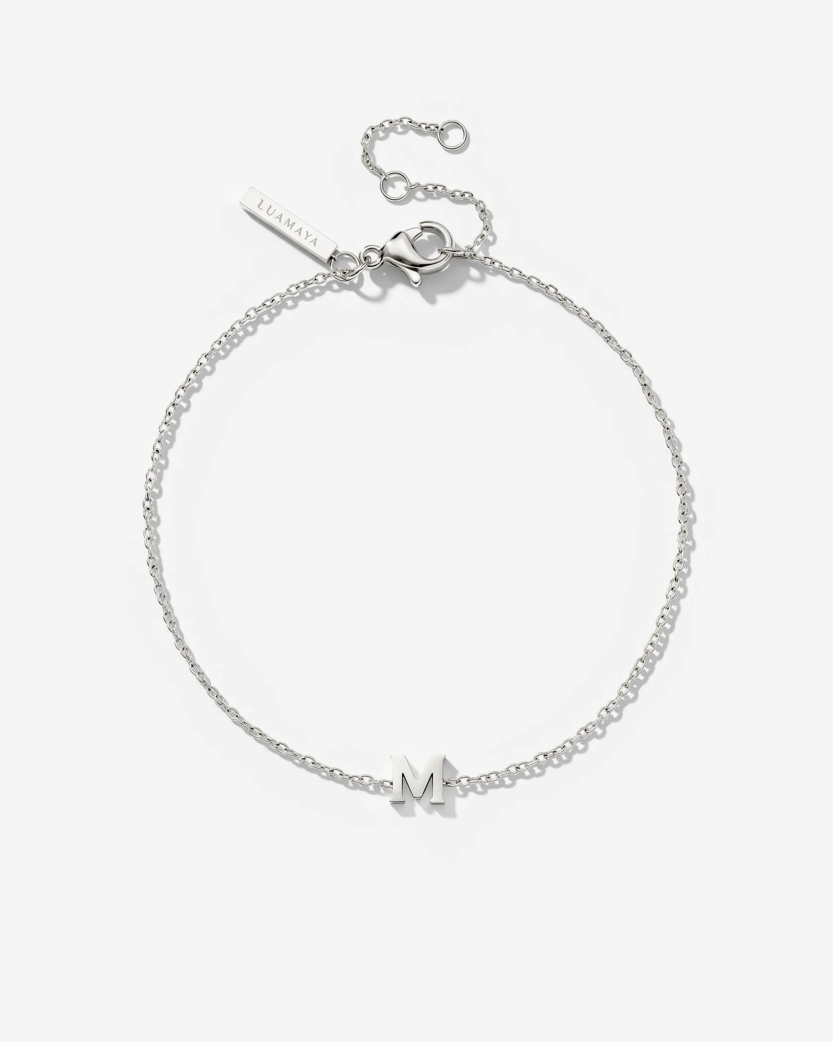 LUAMAYA Tiny Letter Bracelet