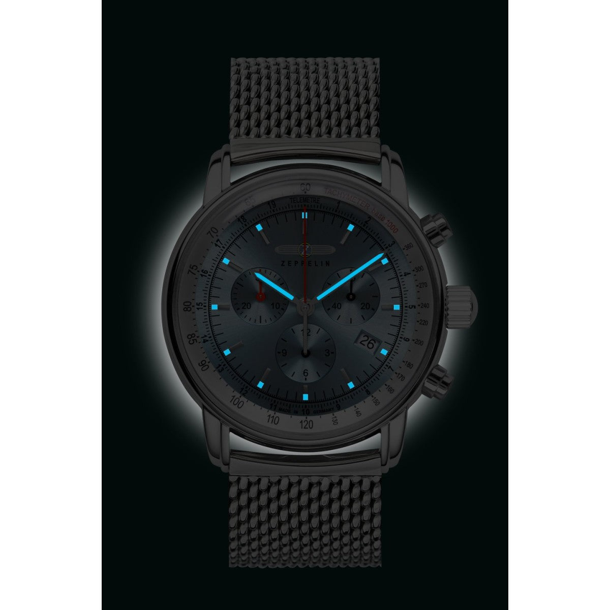 Zeppelin Herrenuhr Quarz Chronograph 8886M3