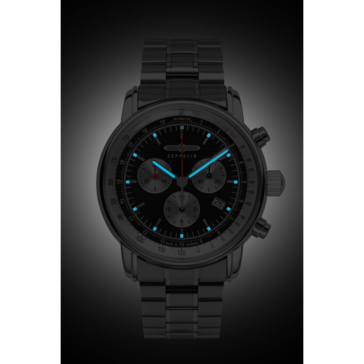 Zeppelin Herrenuhr Quarz Chronograph 8888MB2