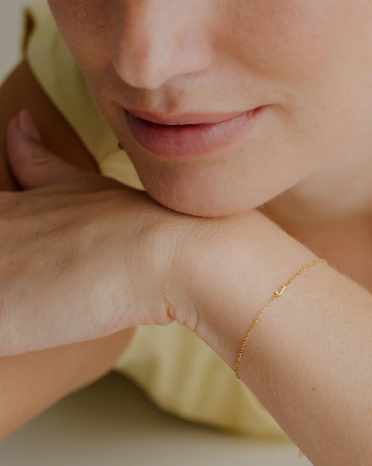 LUAMAYA Tiny Letter Bracelet
