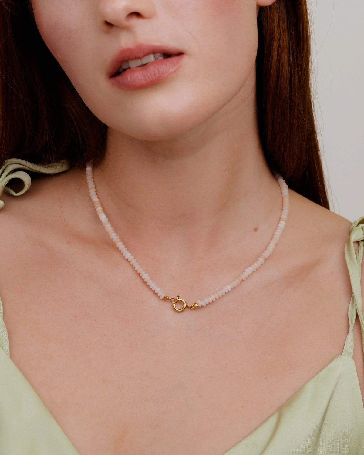 LUAMAYA Blushstone Charm Necklace