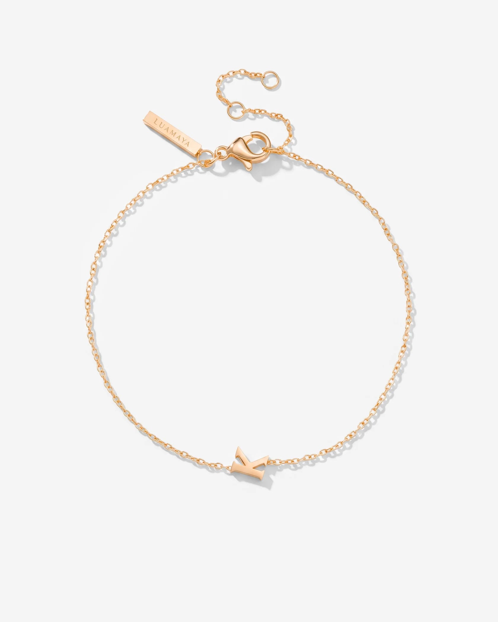 LUAMAYA Tiny Letter Bracelet