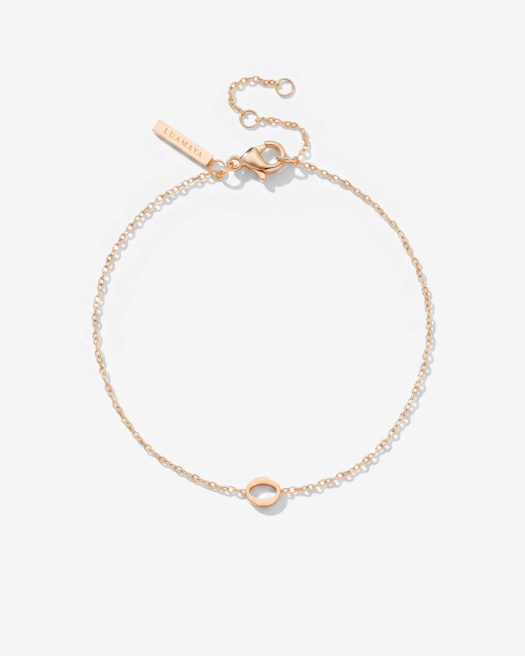 LUAMAYA Tiny Letter Bracelet