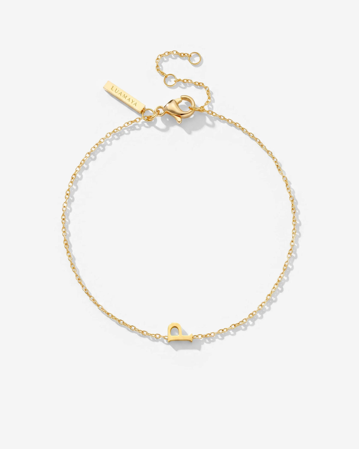 LUAMAYA Tiny Letter Bracelet