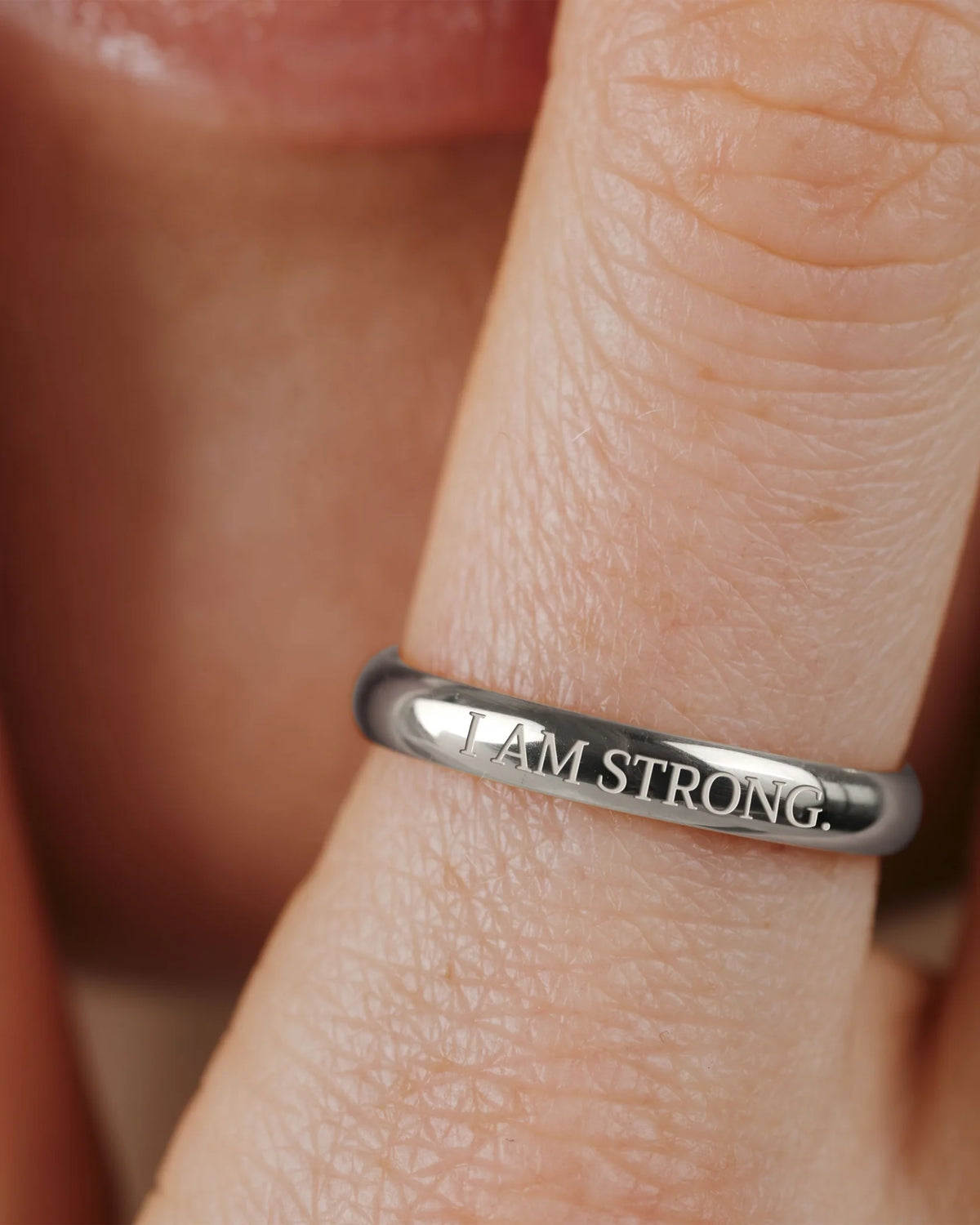 LUAMAYA I am strong Ring Silber