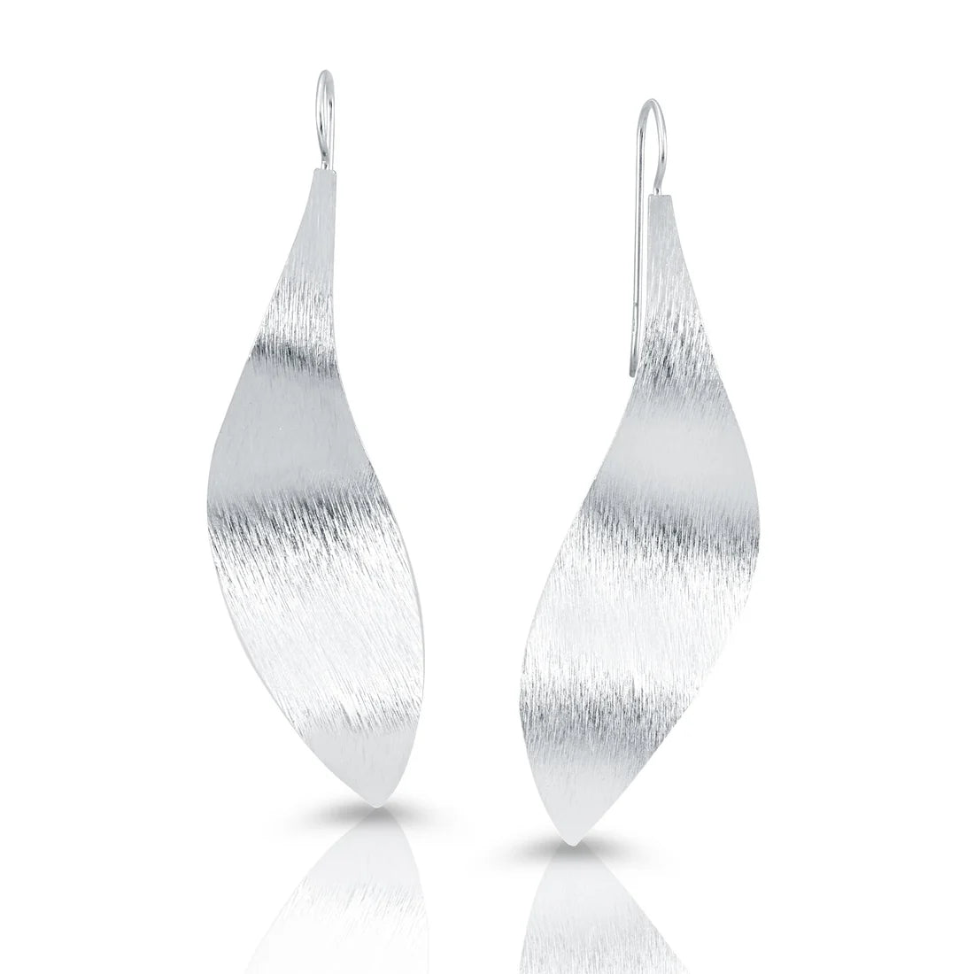 Ohrhänger aus gebürstetem Sterlingsilber EA-10181P