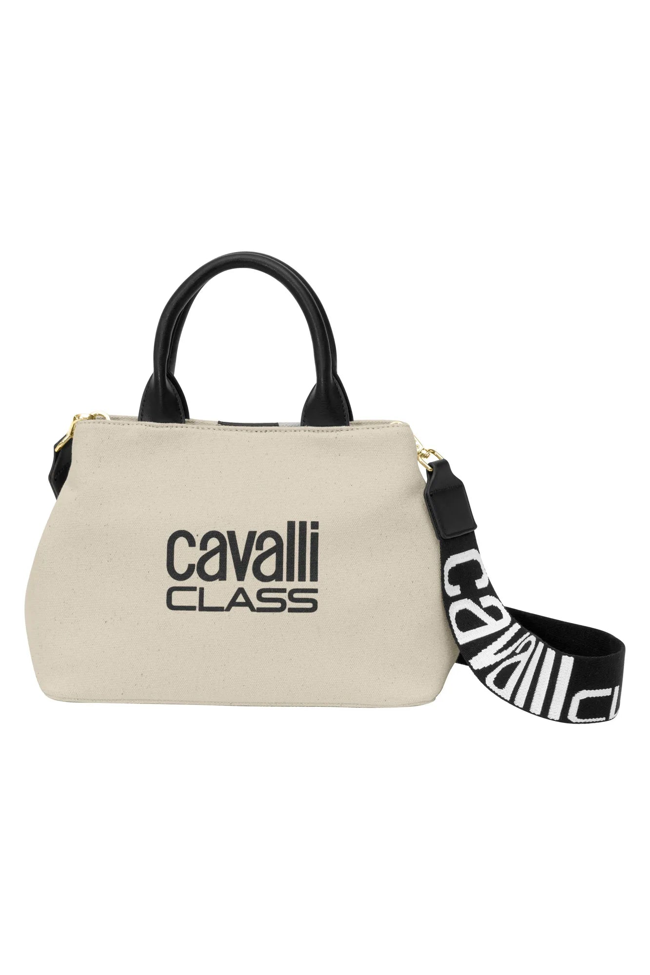 Cavalli Class Natural, Black Top Handle Bag CCHB00892500