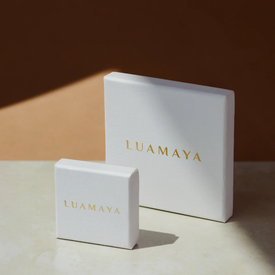 LUAMAYA Box Snake Anklet Roségold