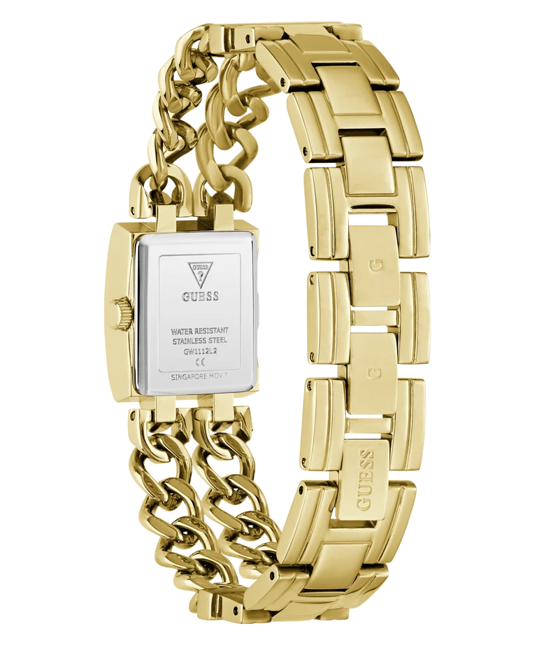 GUESS Ladies Micro Mod Gold Tone Analog Watch
