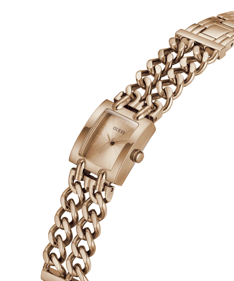 GUESS Ladies Micro Mod Rose Gold Tone Analog Watch
