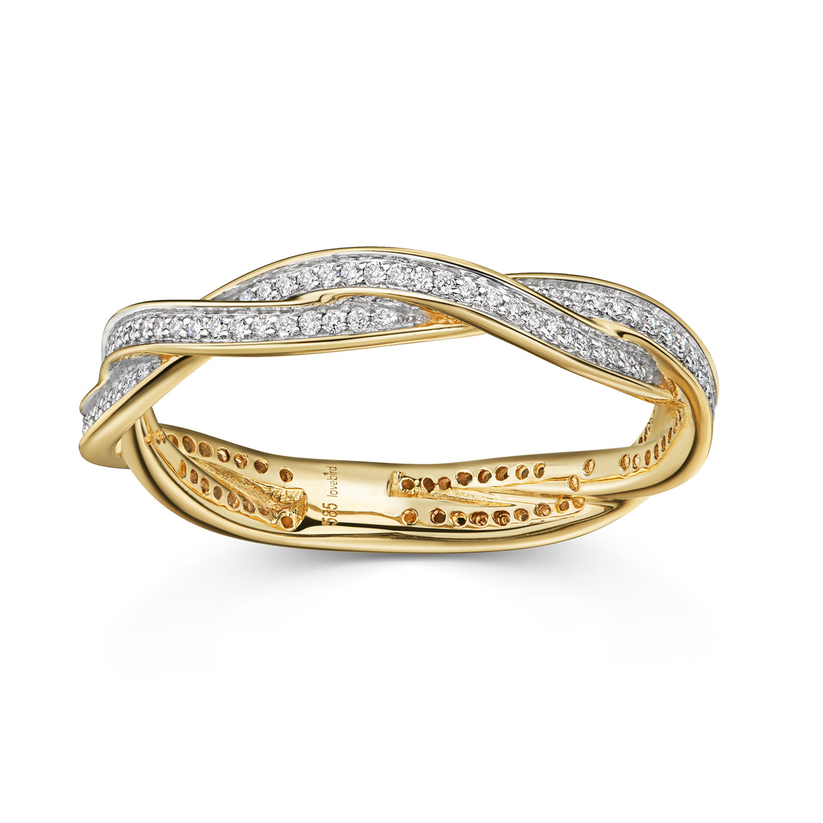 Lovebird Damenring mit Brillant 0,24 ct. Gold 585 LB346