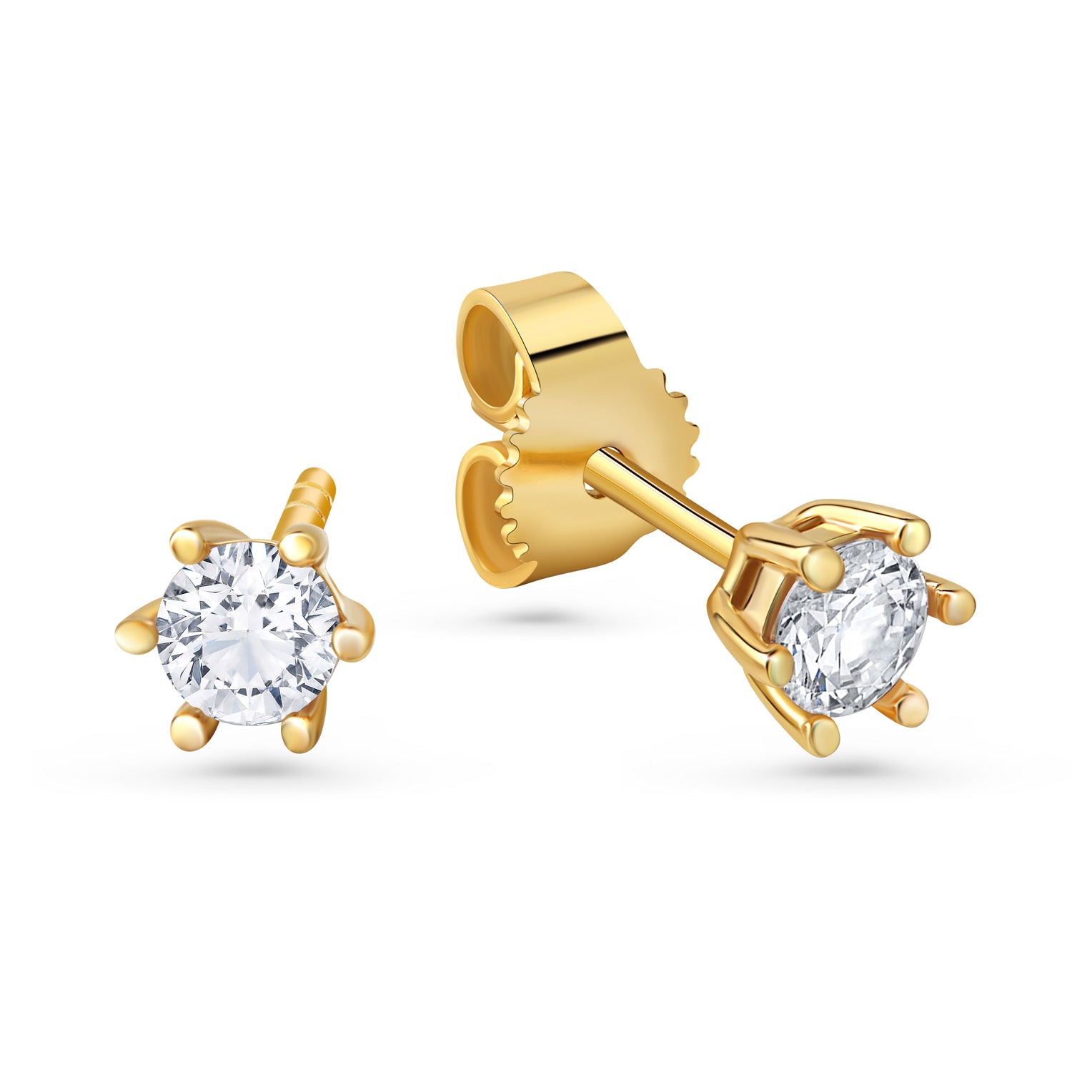 Lovebird Ohrstecker mit Lab Grown Brillant 0,40 ct. Gelbgold 585 LB706