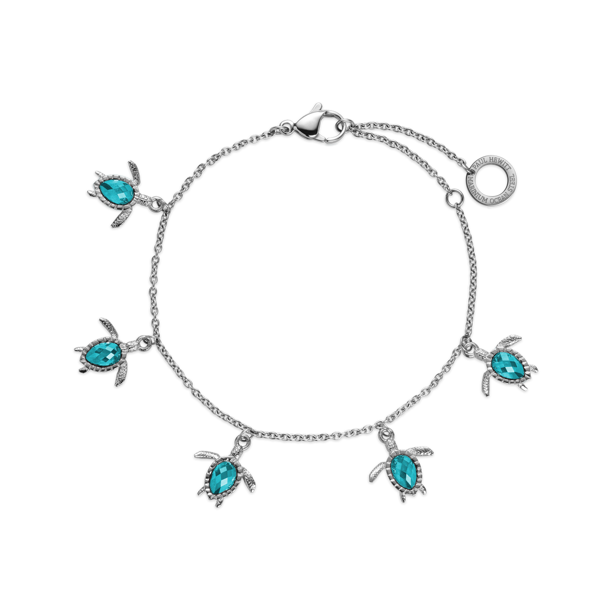 Turtle Armkette Aquamarine Silber PH-JE-1579