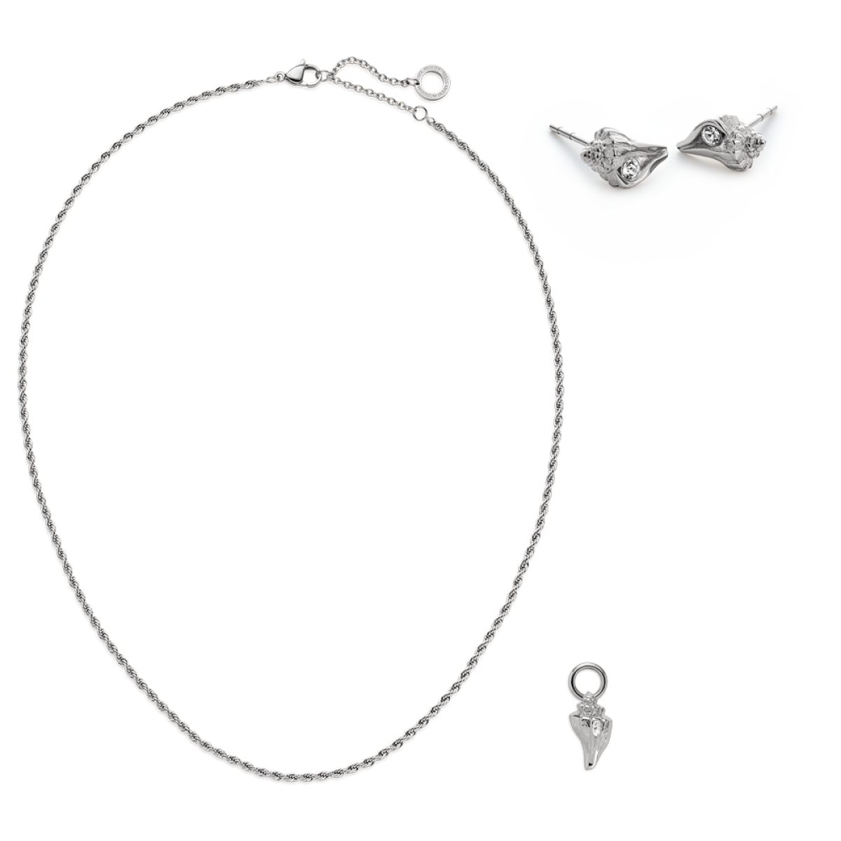 SCHMUCKSET Hals-, Armkette und Ohrstecker PH-SET-4
