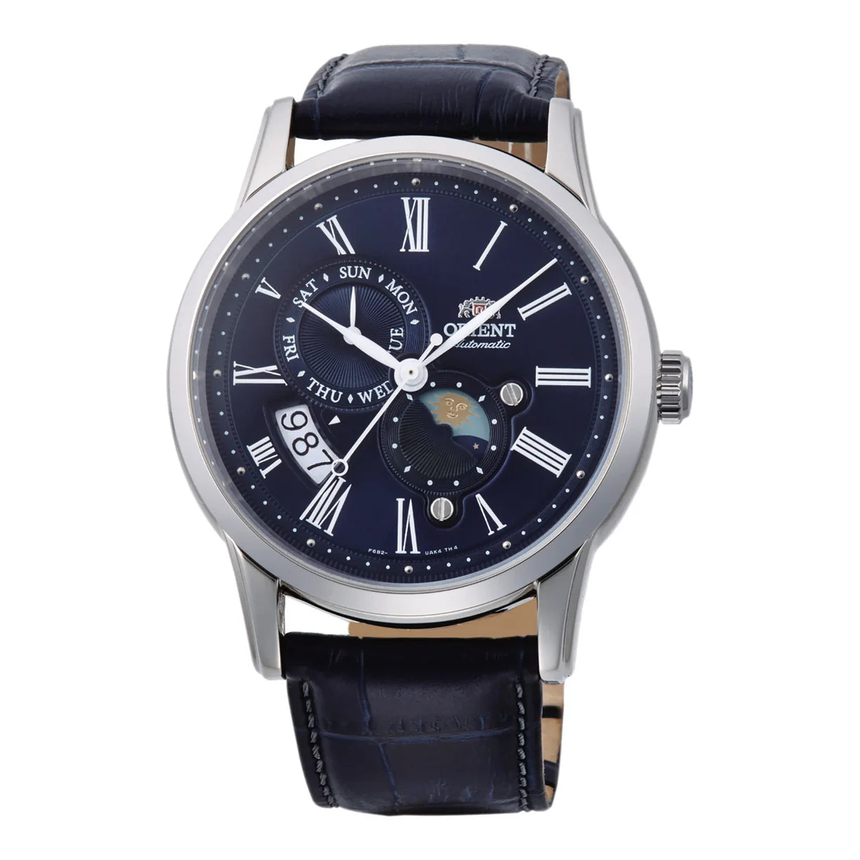 Orient Sun & Moon Blaues Leder RA-AK0011D