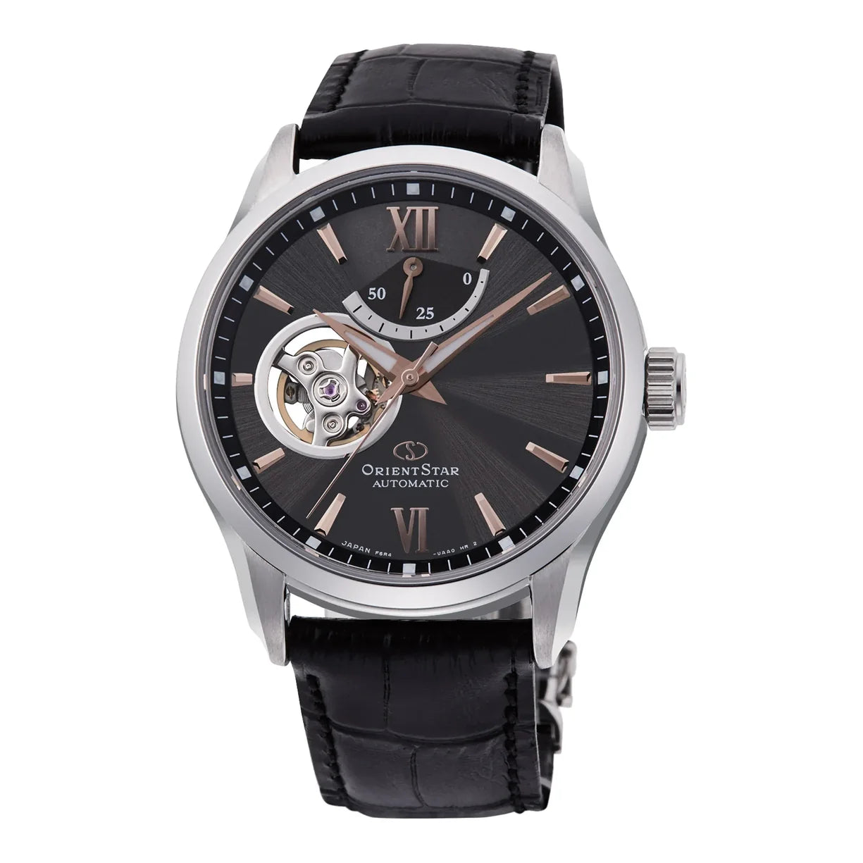Orient Star Semi Skeleton Anthrazit Leder RE-AT0007N00B