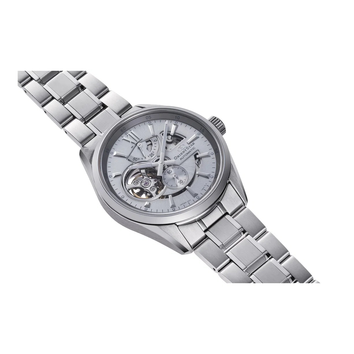 Orient Star Modern Skeleton Stahl Silber RE-AV0125S00B