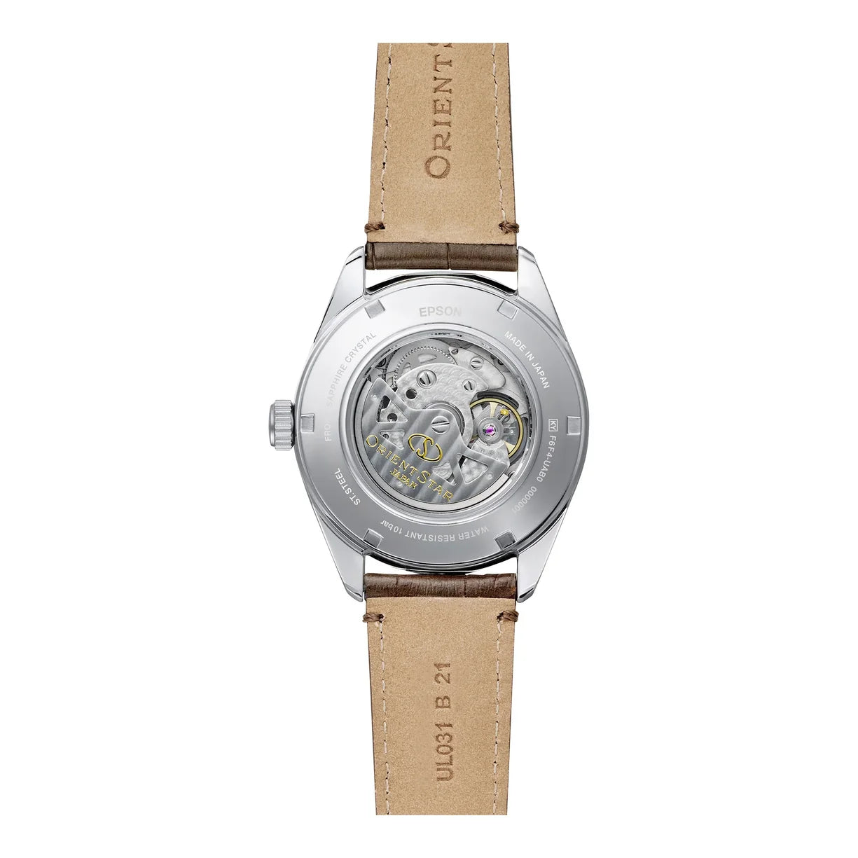 Orient Star Modern Skeleton braunes Leder RE-AV0139Y00B