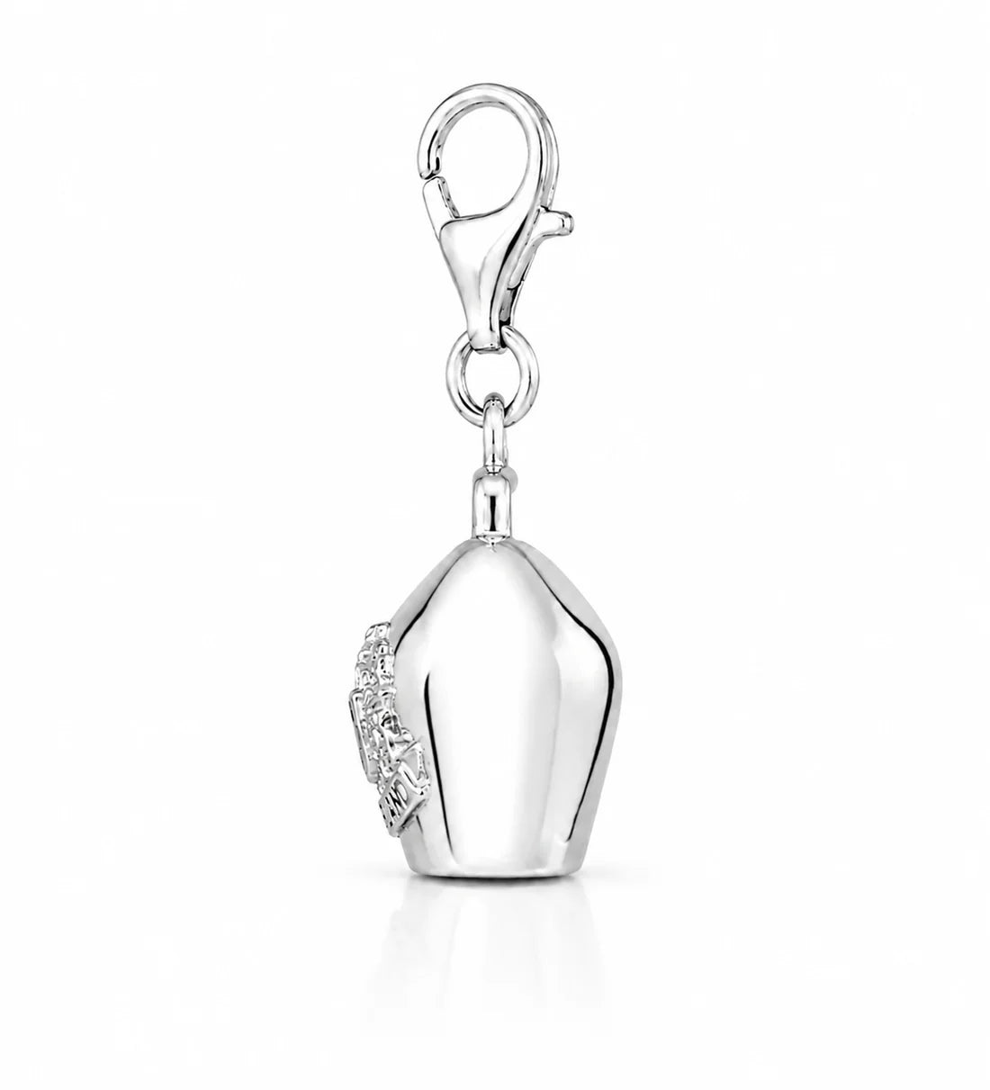 Glocke Charm aus rhodiniertem Silber C-8045