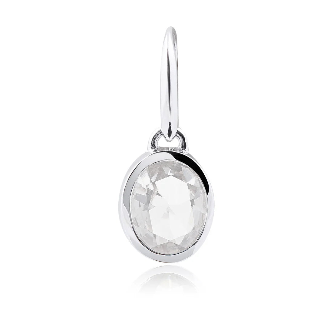 Sterlinsilber Ohrringe Stein Cristal Quarz SR-714
